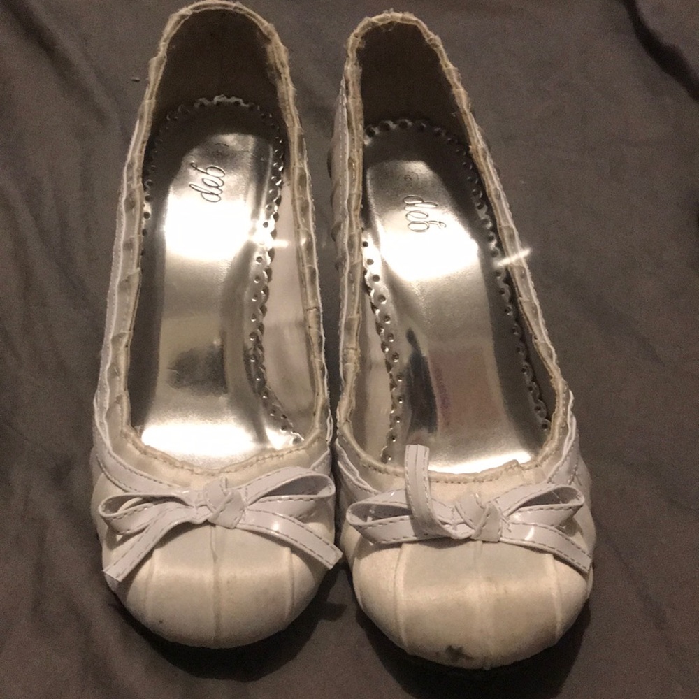 Cute white heels